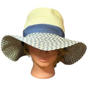 Reitmans women’s summer‎ hat with wide brim flexible vacation cruising L-XL